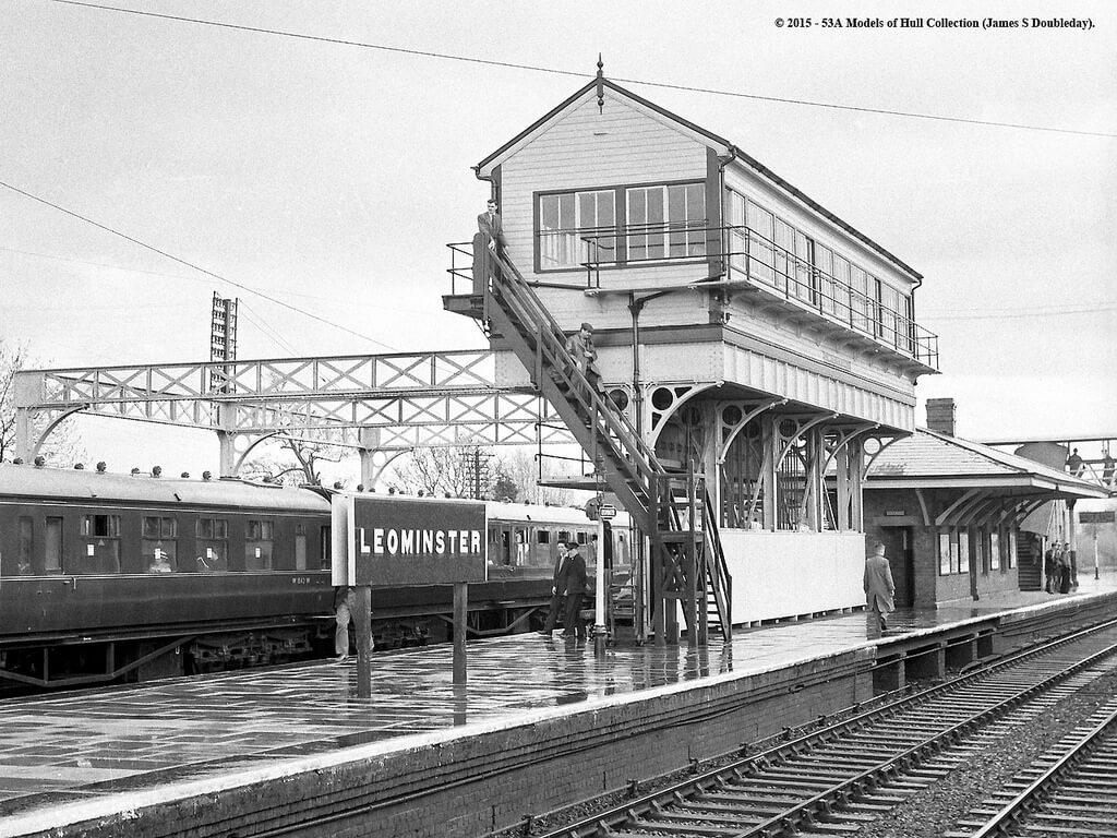 Leominster Station signal box (photo courtesy Models of Hull collection)