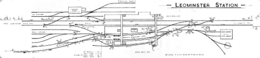 Track layout at Leominster Station