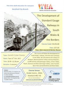 South Wales Railway Course: Workers Educational Association